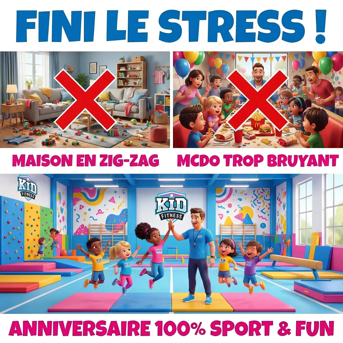 Second visuel publicitaire Kid Fitness