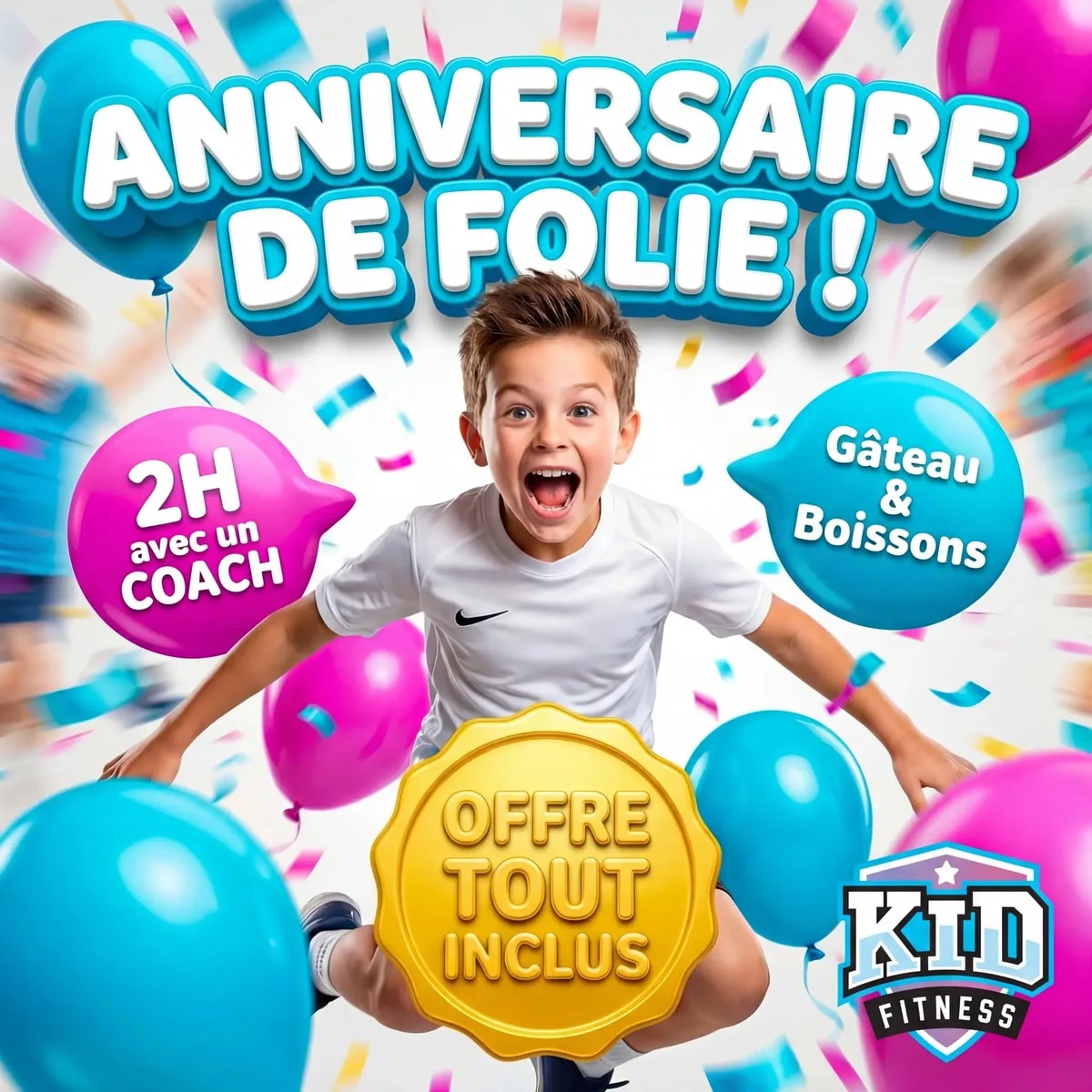 Troisième visuel publicitaire Kid Fitness