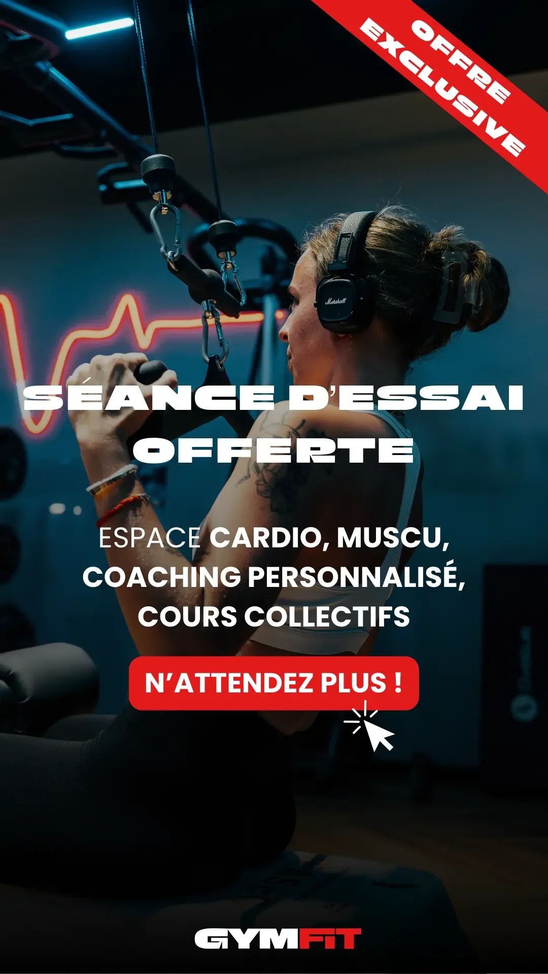 Visuel publicitaire Meta Ads GYMFIT